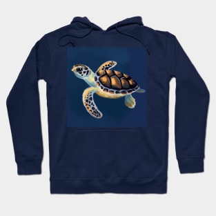 La mignonne petite Tortue imbriquée Hoodie